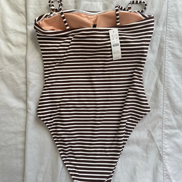 J. Crew Bandeau One-Piece in Bold Stripe, 4 - Picture 9 of 13